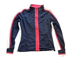 ES Sports USA Track Suit Womens Small Red White Blue Zip Jacket Pants Set image 5