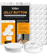 Vellax Self Adhesive Cabinet Door Bumpers - 128 Pcs Sticky Silicone Clea... - $13.99