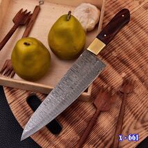 12” HANDMADE FORGED DAMASCUS STEEL CHEF KNIFE KITCHEN KNIFE BUTCHER KNIF... - $23.75