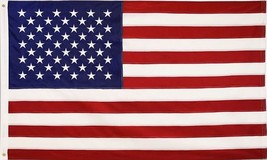 American USA US Flag Nylon Embroidered Grommets 4X6 FT 4&#39; X 6&#39; - $606.00 MXN