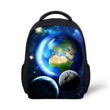 FORUDESIGNS Galaxy Planet Printed Boys Girls Mini School Bags  Students Bookbag  - £151.09 GBP