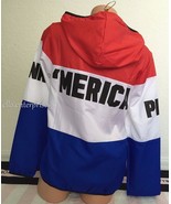 Victoria&#39;s Secret Pink &#39;Merica Red White Blue USA Anorak Windbreaker - XS/S - $139.99