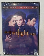 The Twilight Saga DVD 5 Movies Vampires Halloween New Moon Eclipse Breaking Dawn - £4.98 GBP