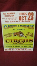 Vintage Original Carson &amp; Barnes 5 Ring Circus Americas Largest Wild Animal Post - £20.86 GBP