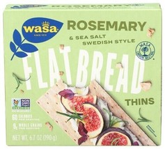 Wasa Thins Rosemary &amp; Salt 6.7 Oz-Pack Of 10 - £51.59 GBP