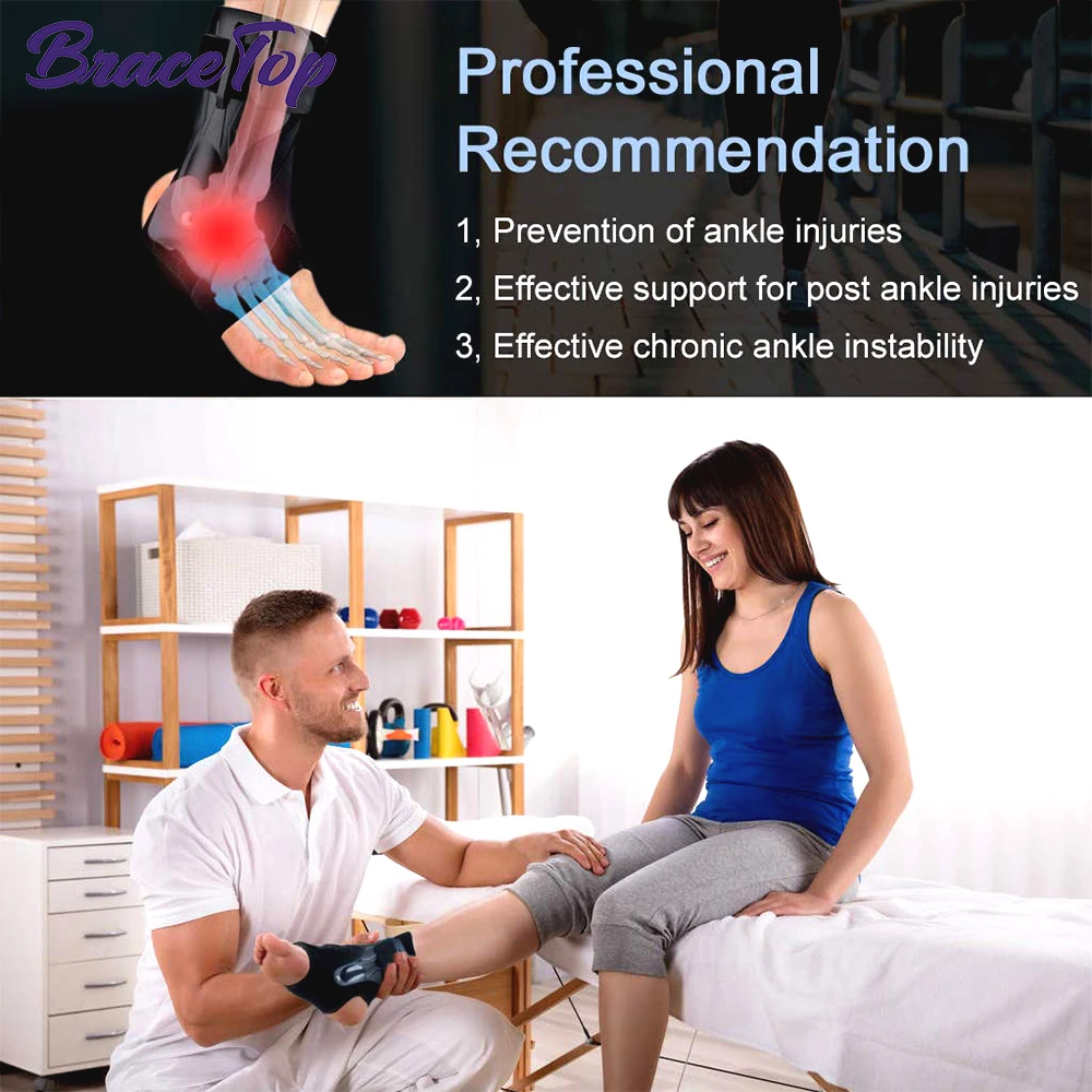 Sporting BraceTop Ankle Support Brace for Men &amp; Women, Ankle Sprains, Ankle Supp - £38.60 GBP