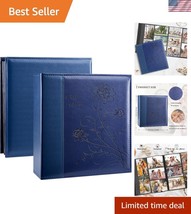 Stylish Leather Bound Photo Album for 600 Memories - Perfect Gift for Lo... - $39.00