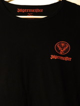 JAGERMEISTER SIZE LARGE WHATS YOUR STORY BLACK GRAPHIC T SHIRT  - £11.64 GBP