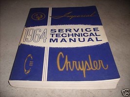 1964 CHRYSLER MOPAR IMPERIAL Service Shop Repair Manual NEW REPRINT - £64.55 GBP