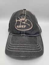 Rocky Mountain Elk Foundation Hat Black Hunting Hat Well Used Clean Cap - £10.40 GBP