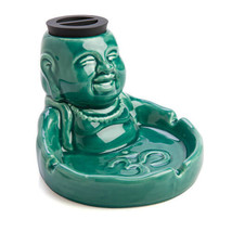 Stash It! Storage Jar &amp; Ashtray - Laughing Buddha - $32.11