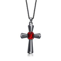Elegant Cross Pendant Alluring High-Quality Brass Glistening Crystals Christian - £31.45 GBP