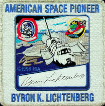 Collectible Patch:  Byron K Lichtenberg, Space Pioneer - Lg, Embroidered - New - £21.93 GBP