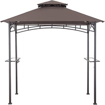 Grill Gazebo Replacement Canopy for Model L-GG001PST-F (Brown) - £48.07 GBP