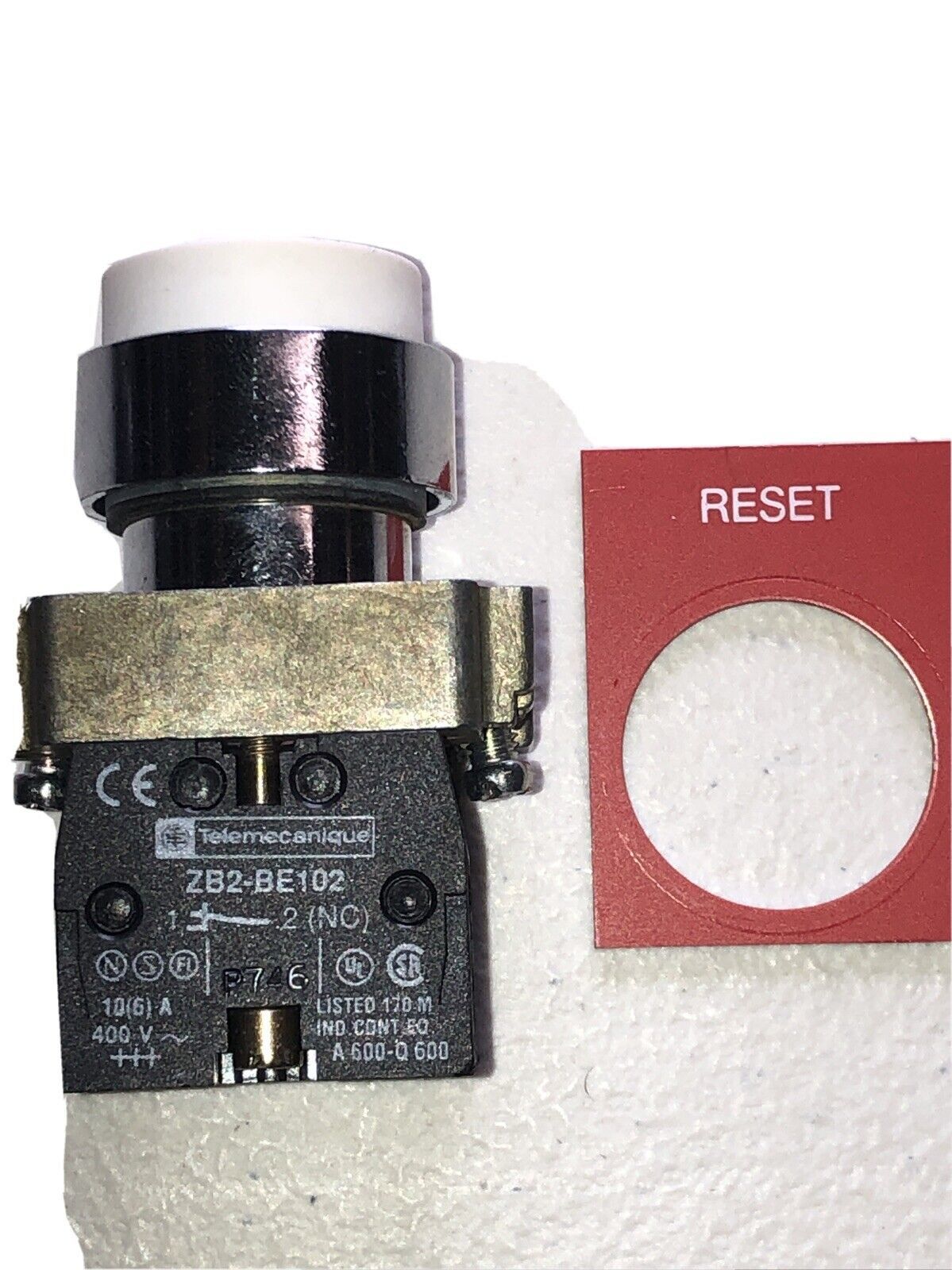 Reset Button Switch ZB2-BE101C And BE102 22mm Latching 2 Position. - $11.90