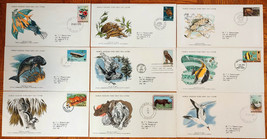 Worldwide 1976-1979 Wildlife Very Fine 9 X Fdc + 9 Card Diferent Country Set#10 - £6.31 GBP