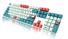 BAOD PBT Keycaps, Translucent Layer Mechanical Keyboard Keycap, 104 Key Set - £13.95 GBP