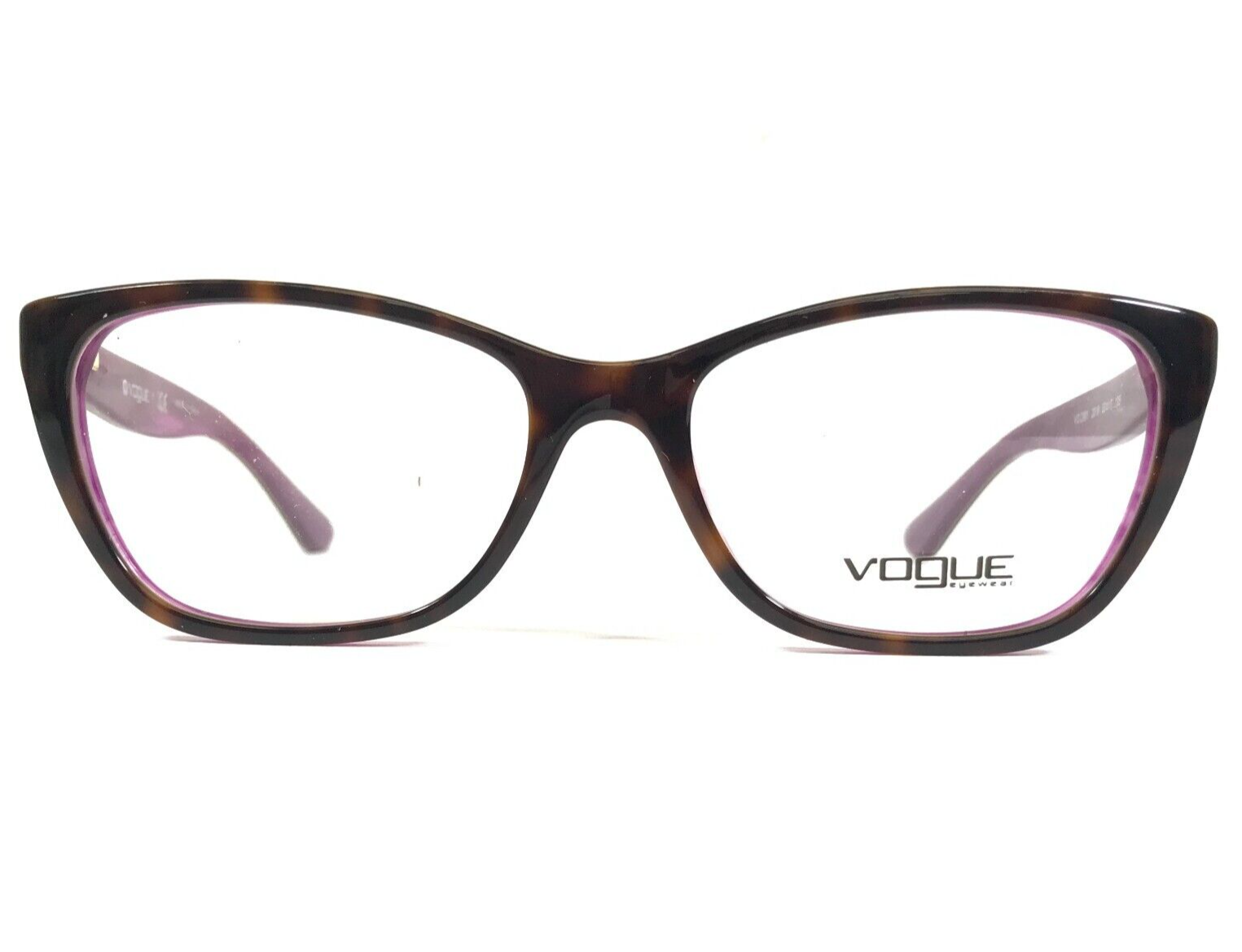 Vogue Eyeglasses Frames VO 2961 2019 Brown Purple Cat Eye Full Rim 53-17-135 - $55.89