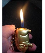 Golden Pig Cigarette Lighter Refillable Butane Gas Cigarette Lighter Pig... - £11.07 GBP