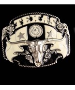HUGE Texas Buckle - Men&#39;s Vintage rodeo steer - Long Horn cattle - Count... - $75.00