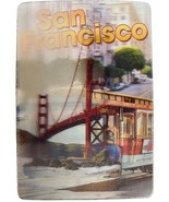 San Francisco with Trolly and Bridge 3D Fridge Magnet - $6.49