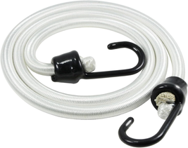 Bungee Cord 24 Inch with Metal Hooks, 4 Pack, White Heavy Duty Bungee Cord with  - $19.56