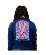 Simply Southern NWT Navy Fight For Life Breast Cancer Pink Ribbon - £19.11 GBP
