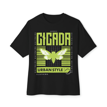 Unisex Oversized Boxy T-shirt Cicada Y2K Style - £23.90 GBP