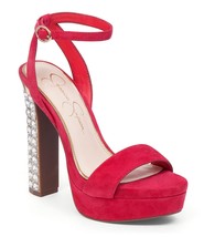 Women&#39;s Jessica Simpson Banda Sandals, Sizes 6-9 Pacifico Coral Suede JS... - £78.62 GBP
