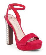 Women&#39;s Jessica Simpson Banda Sandals, Sizes 6-9 Pacifico Coral Suede JS... - $99.95