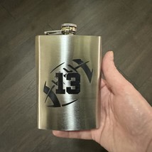 8oz Football 13 Flask Stainless Steel - $21.55