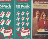 Southwest Airlines 1984 Flight Schedules 6 &amp; 12 Pack Brochure Order Form... - $27.72