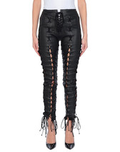 Leather Pants Size Leggings Womens Pant Rise Vegan Skinny Trousers Soft ... - £128.56 GBP