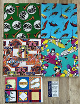 Vintage Gift Wrap 80’s Gymnastics Fishing Lure Golf Skateboard 6 Sheets ... - $149.11 MXN