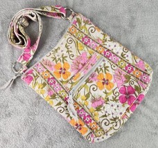 Vera Bradley Purse Womens Multicolor Distressed Floral Tea Garden Crossbody Bag - £15.56 GBP