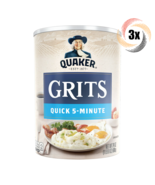 3x Jars Quaker Original Quick 5 Minute Breakfast Grits | 24oz | Fast Shi... - $28.13
