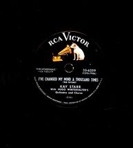 Kay Starr Rock And Roll Waltz / I&#39;ve Changed My Mind A Thousand Times 78... - £4.70 GBP