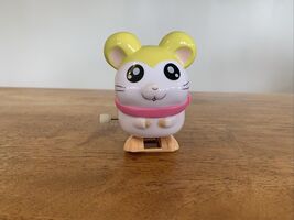 Tottoko Hamtaro Muffler-chan Anime Wind Up Toy Japan Works!!! Cute! Tested! - $8.00