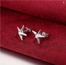 925 Sterling Silver Starfish Earrings - FAST SHIPPING!!! - £9.40 GBP