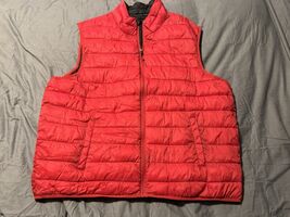 Swiss Tech Puffer Vest Classic Red Zip Front Men’s XL Lightweight Quilted - €12,47 EUR