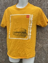 McDonalds Shirt Adult small Yellow Crispy Chicken Sandwich Employee Men - $14.84