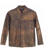 Anjum, Men Jacket, 2/4 Length, 4 Buttons Lambskin w.Alligator Skin Print  - $479.80 CAD