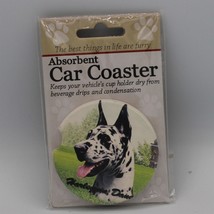 Super Absorbent Car Coaster - Dog - Harlequin Dane - £4.31 GBP