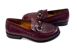 MIZ MOOZ LEATHER SLIP ON  LOAFERS WINE  37EU / 7US NEW # T - 256 - $39.95
