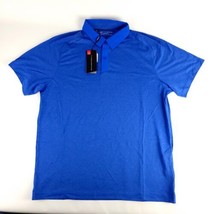 Under Armour Men&#39;s Threadborne Polo Mediterranea Blue Size XL Shirt New - $34.28
