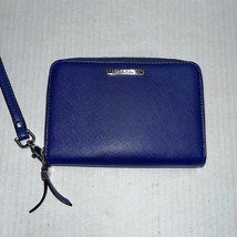 STELLA &amp; DOT Blue Call Me Wallet Wristlet Zip Around Royal Blue - $23.76
