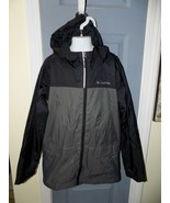 Columbia Sportswear Rain-Zilla Fleece Lined Gray/Black Hooded Jacket Siz... - $42.78 CAD