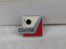Vintage Hockey Pin - Spartak Moscow Stick with Puck - Stamped Pin - $15.00