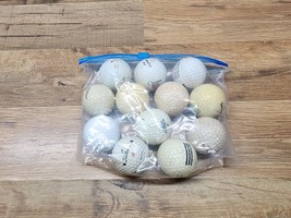Assorted Brand N Ame &amp; Advertising Golf Balls - No Xxxxxouts - Bag Lot Of 1 Dozen - £18.98 GBP