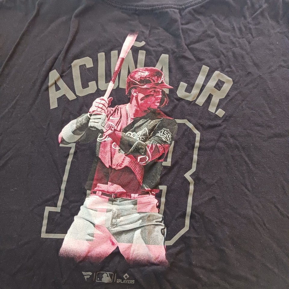 Fanatics Acuña Jr. #13 Men's Black Graphic T-Shirt Short Sleeve Size 2XL Item image 5